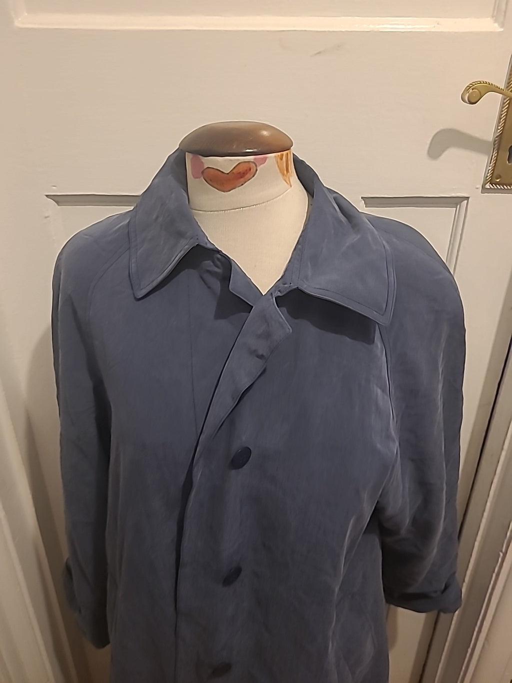 Ladies Savannah Size M/L Navy Blue Long Length Coat