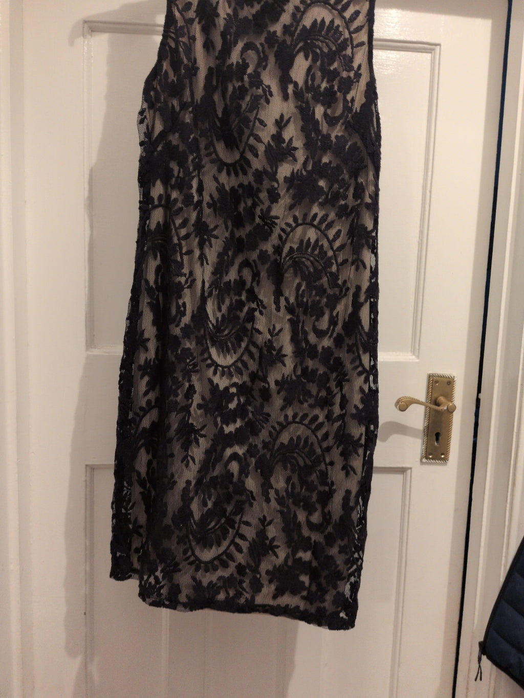 Wallis 10 Black Mesh Lined Sleeveless Dress
