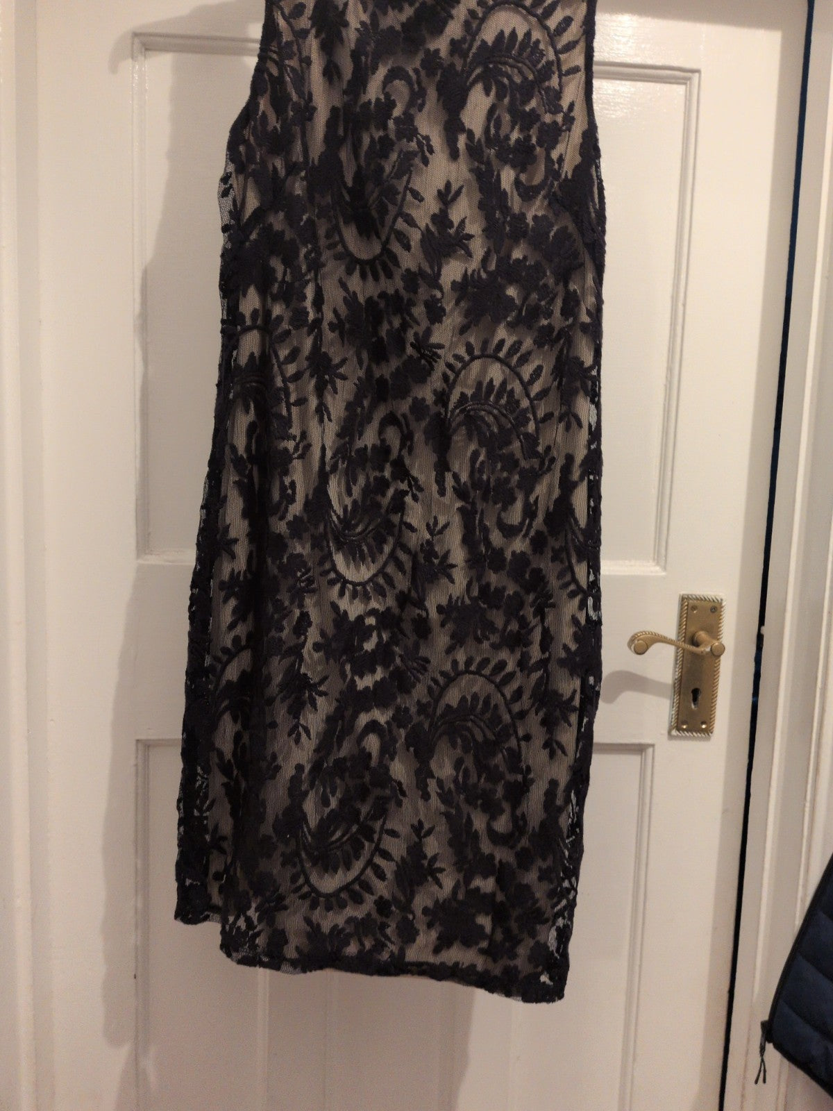 Wallis 10 Black Mesh Lined Sleeveless Dress