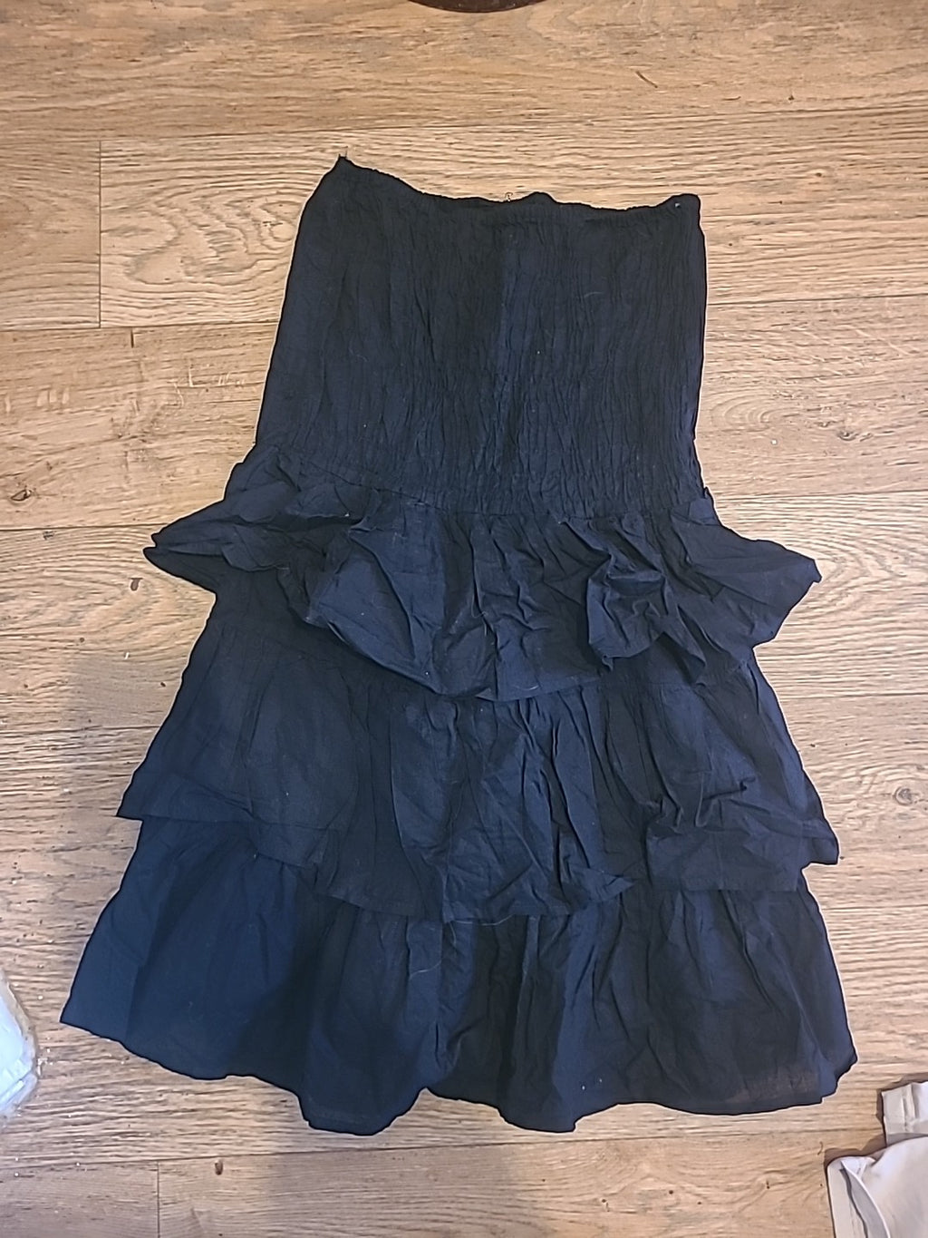 Ladies Primark Size 8 Black Boob Tube Dress