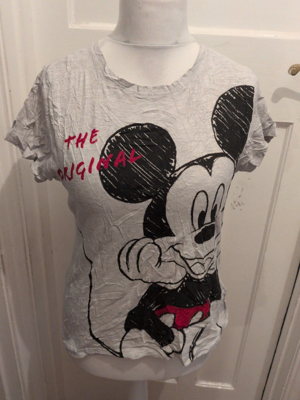 Primark Small Grey Mickey Mouse T-shirt Pyjama
