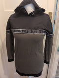 Ladies Select Size 10 Green And Black 3/4 Sleeved Hoodie