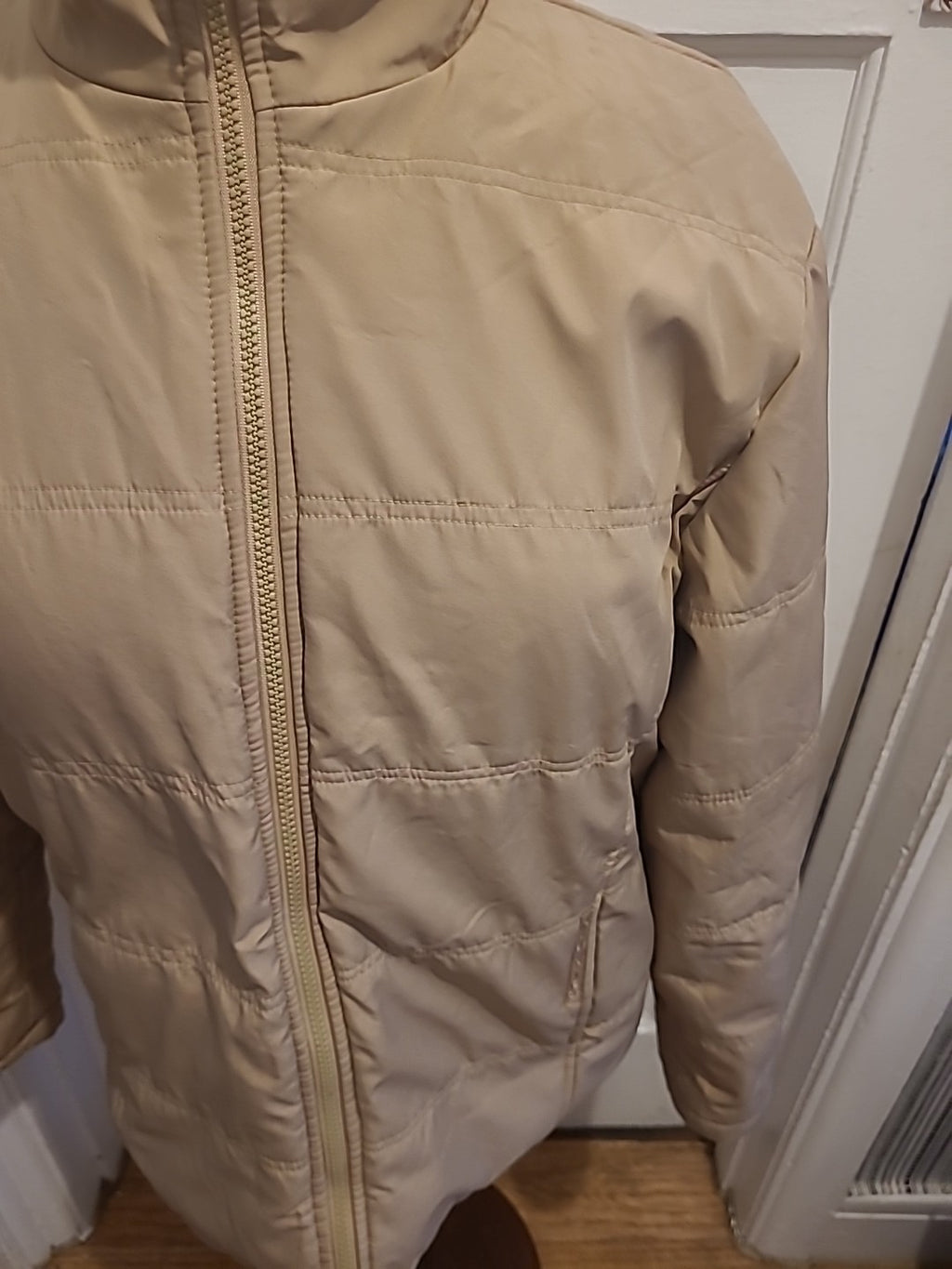 Ladies Neuview Size Small Camel Padded Fleece Lined Coat