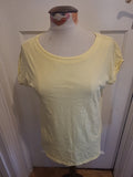 Ladies Next Size 6 Yellow Cap Sleeved Longline Tee
