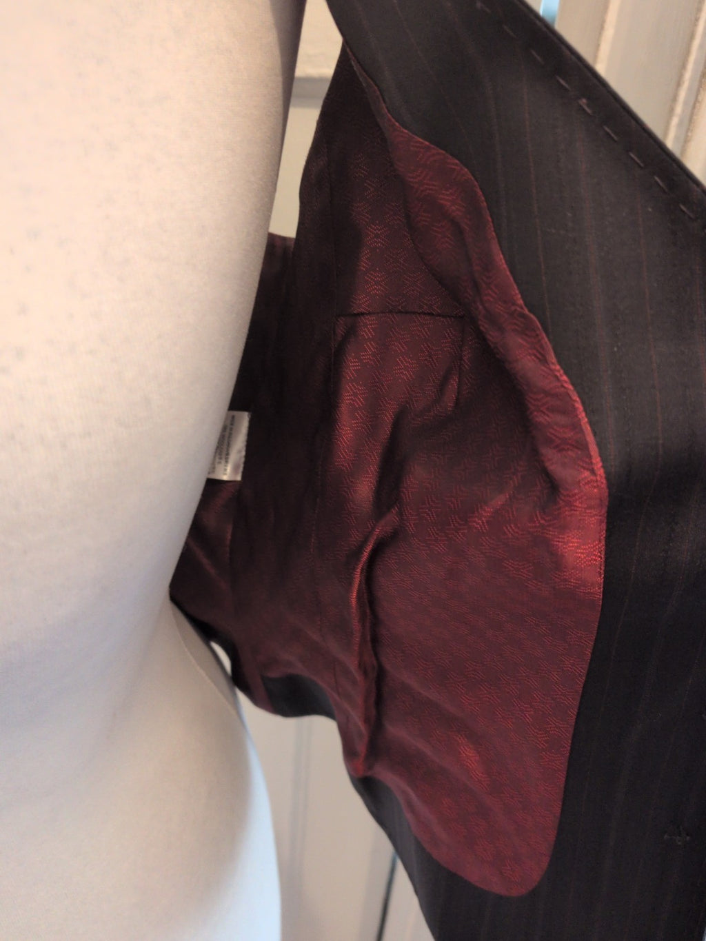 Next Signature 12 Brown Pinstripe Waistcoat
