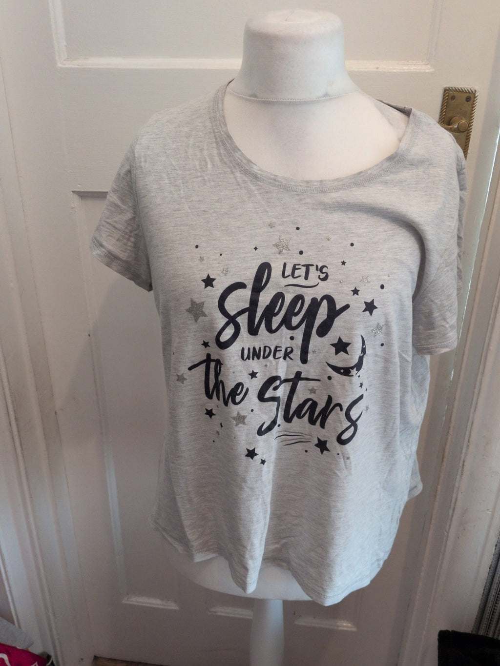 Tu 20 Grey Moon And Stars Pyjama Top
