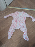 Pure Baby 9-12 Month Pink Flower Sleepsuit
