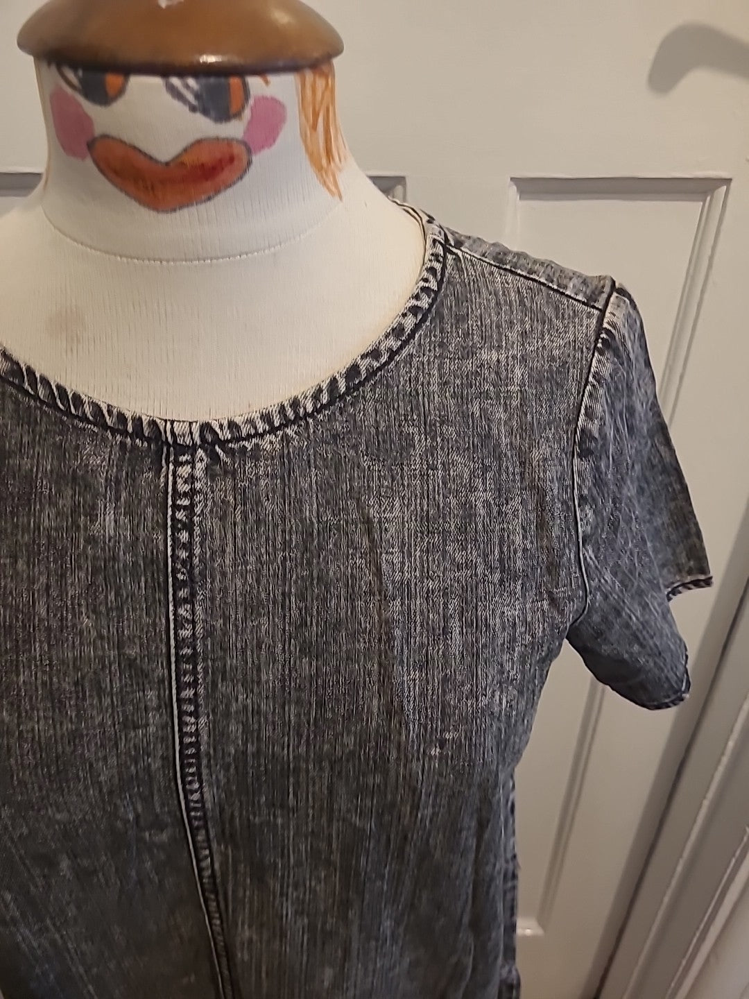 Ladies Noisy May Size Small Denim Short Sleeved Dress