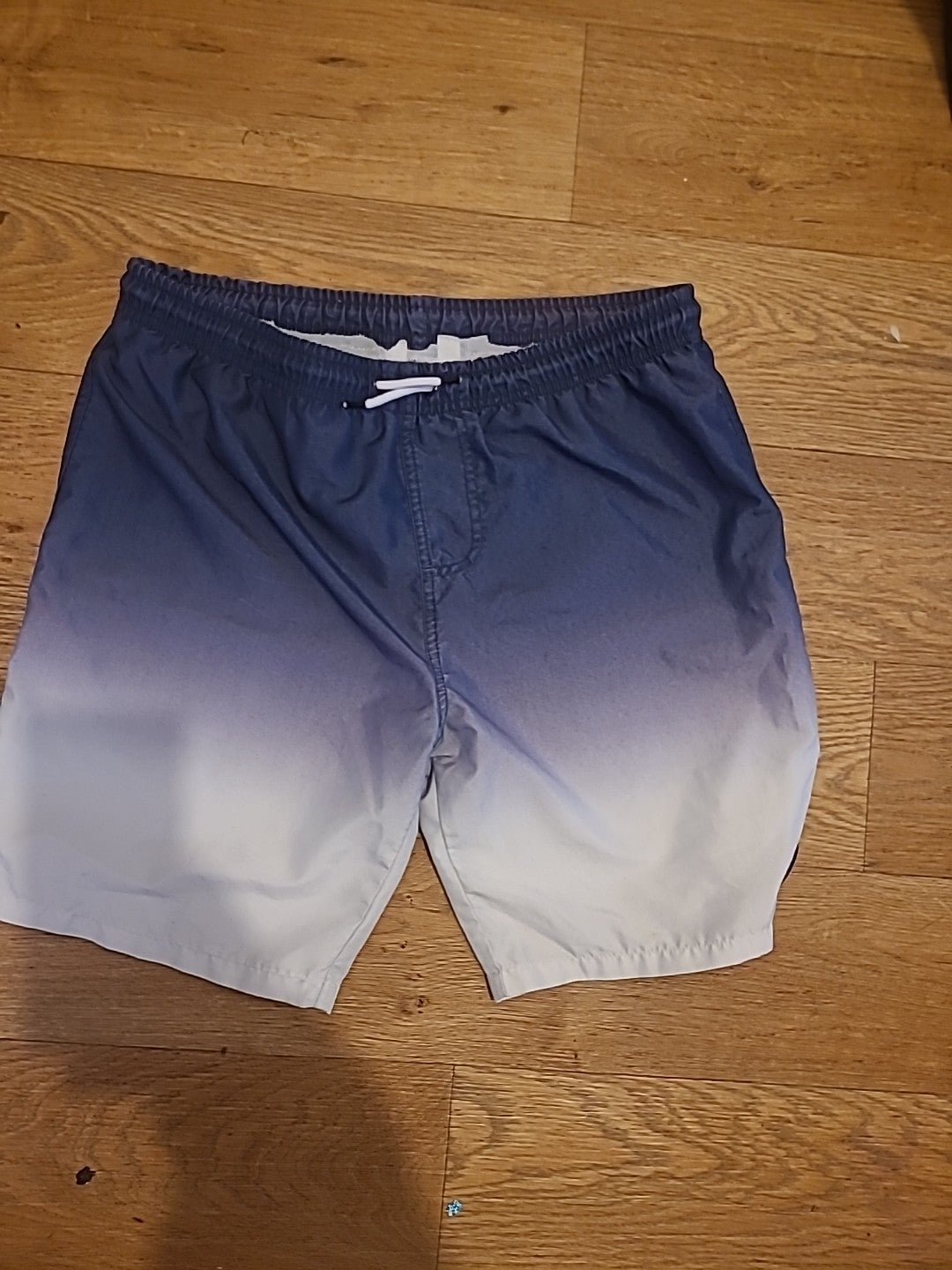 Boys Primark Size 13-14 Years Grey White Shorts