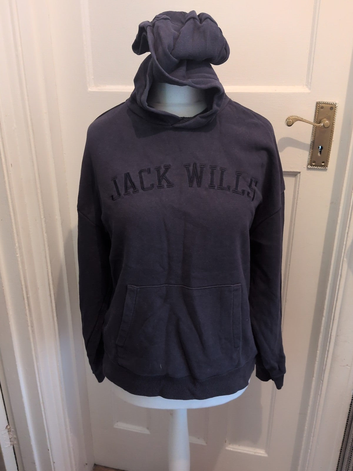 Jack Wills 12 Navy Print Pullover Hoodie