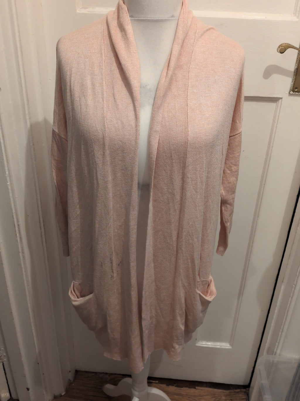 Primark 8 Pale Pink Open Cardigan