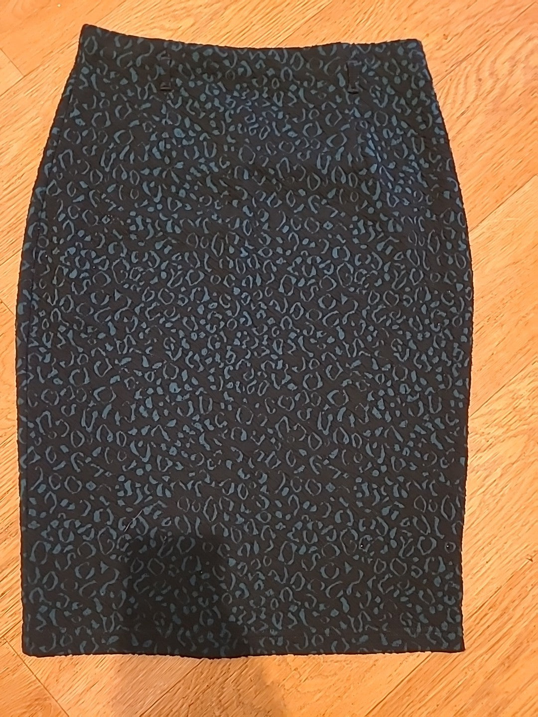 Ladies Principles Size 10 Dark Green/Black Elasticated Pencil Skirt