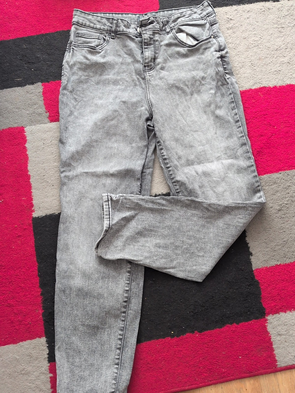 Denim By Tu 14 Girlfriend Grey Jeans