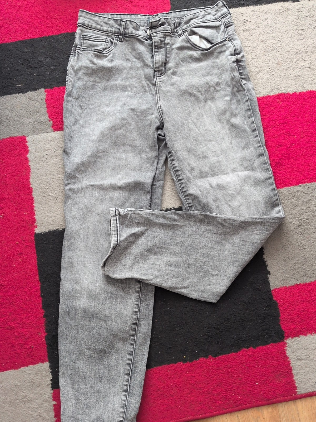 Denim By Tu 14 Girlfriend Grey Jeans
