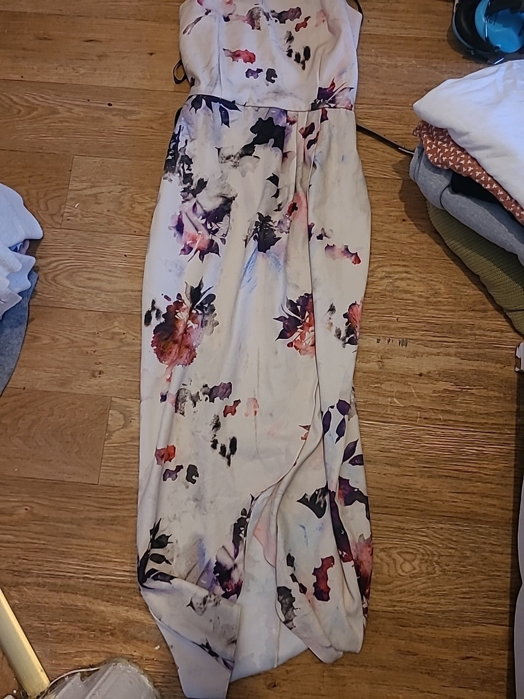 Ladies Little Mistress Size 10 Multicoloured Floral Sleeveless Dress