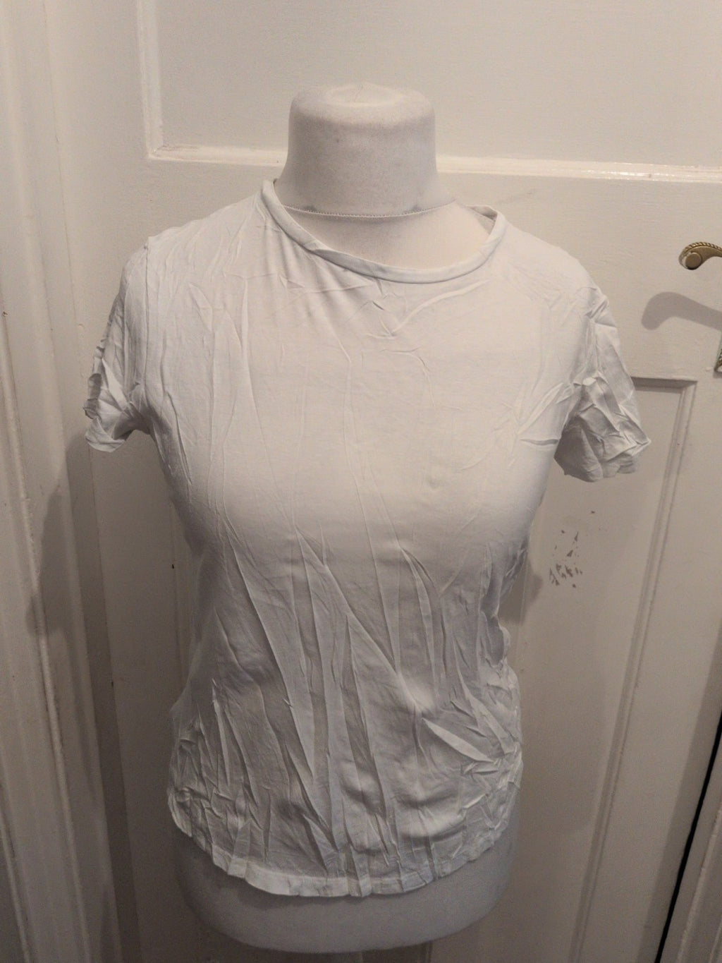 George 10 Crew Neck White T-shirt Short Sleeve