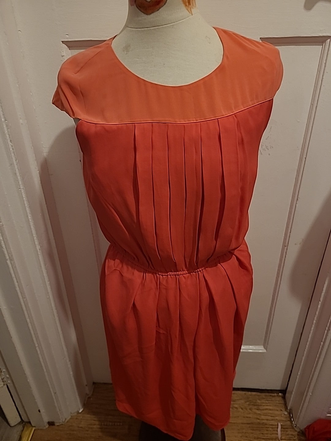 Ladies Gharani Strok Size 12 Pink Sleeveless Dress