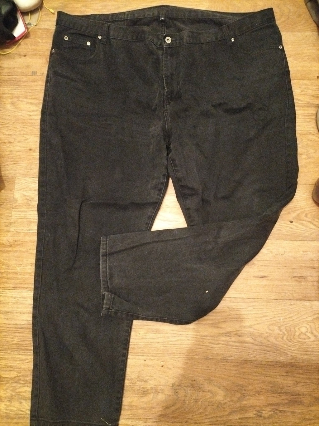 Mens Blue Circle Size 46s Black Denim Jeans