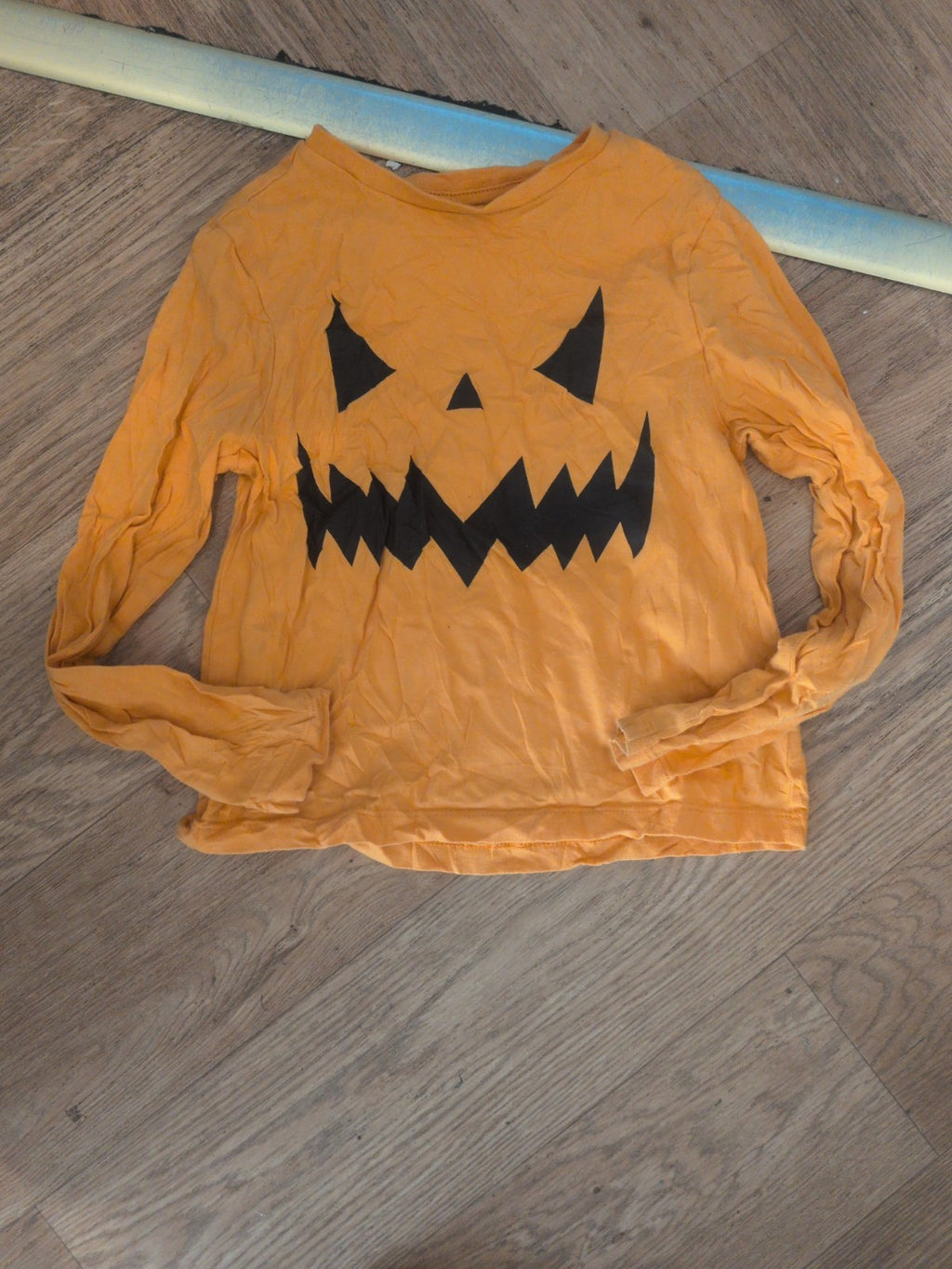 F&F 6-7 Years Orange Long Sleeve Halloween T-shirt