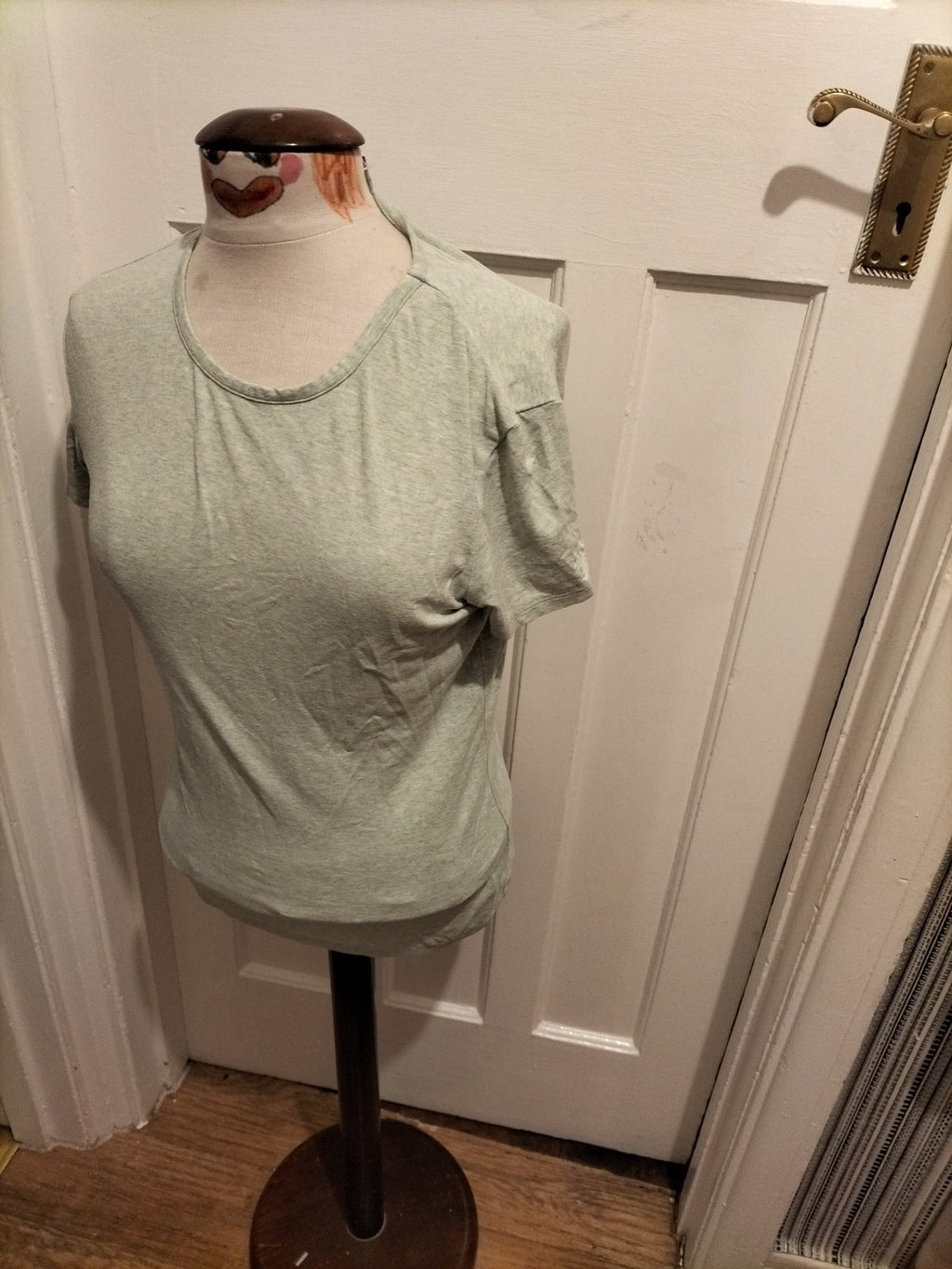 Ladies Next Size 10 Pale Mint Fleck Short Sleeved Tshirt