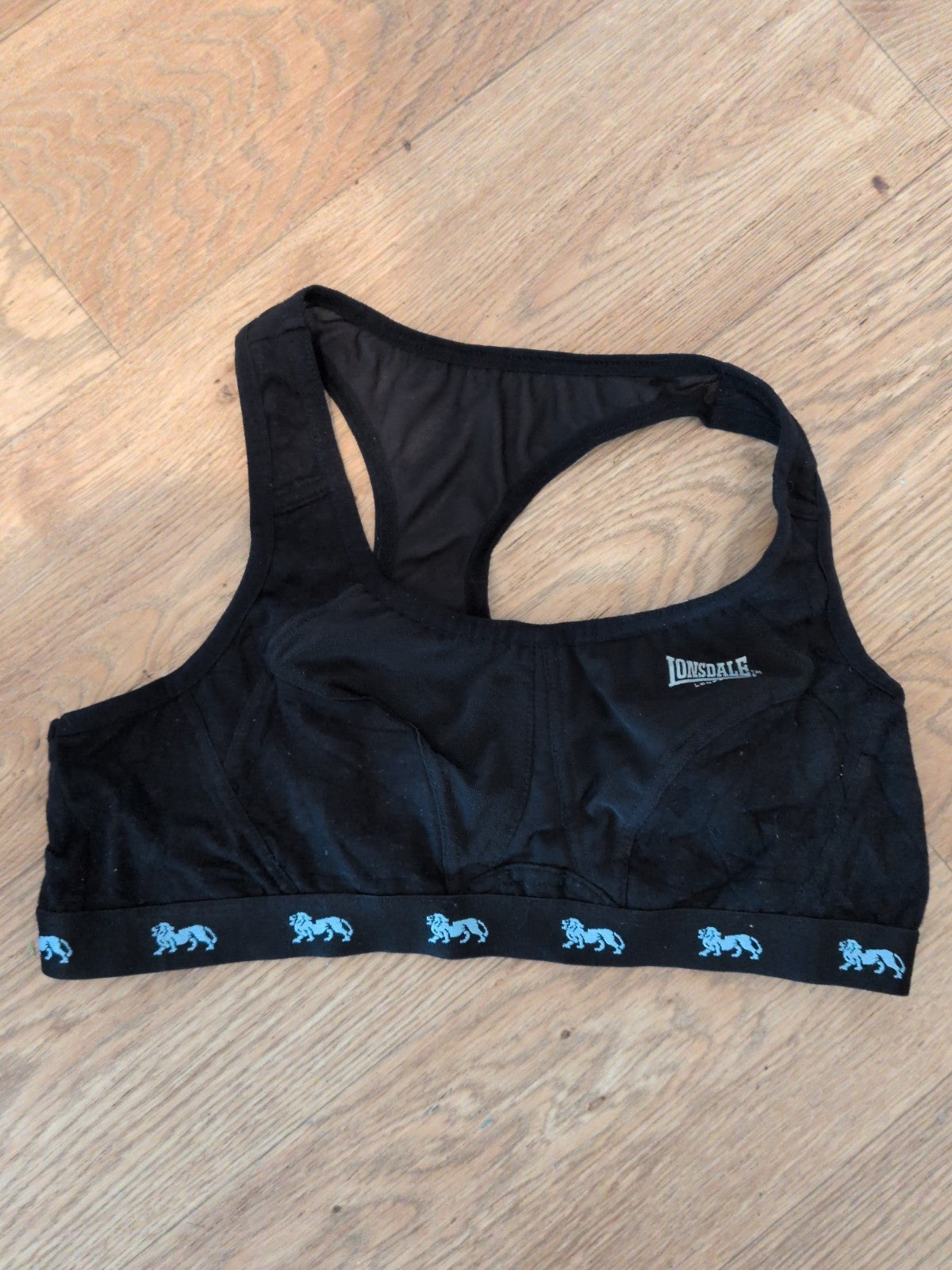Lonsdale 38b Black Sports Bra