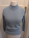 Abifel 14 Blue Ribbed Pullover Jumper