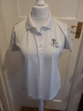 Ladies Size 16 White Golf Polo Short Sleeve Teign Valley