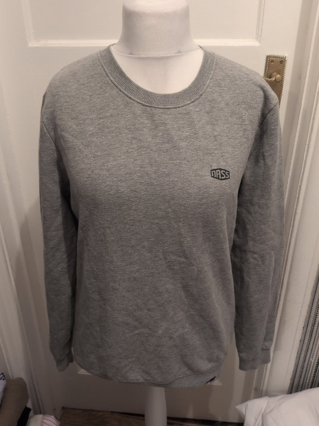 Mens Nass Size Large Grey Pullover Jumper