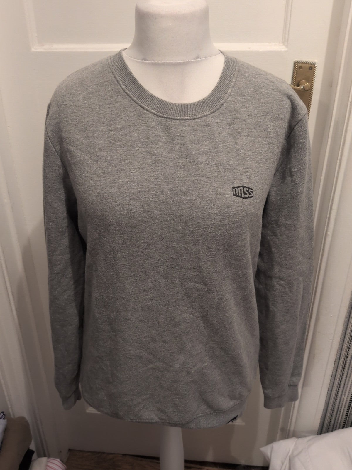 Mens Nass Size Large Grey Pullover Jumper