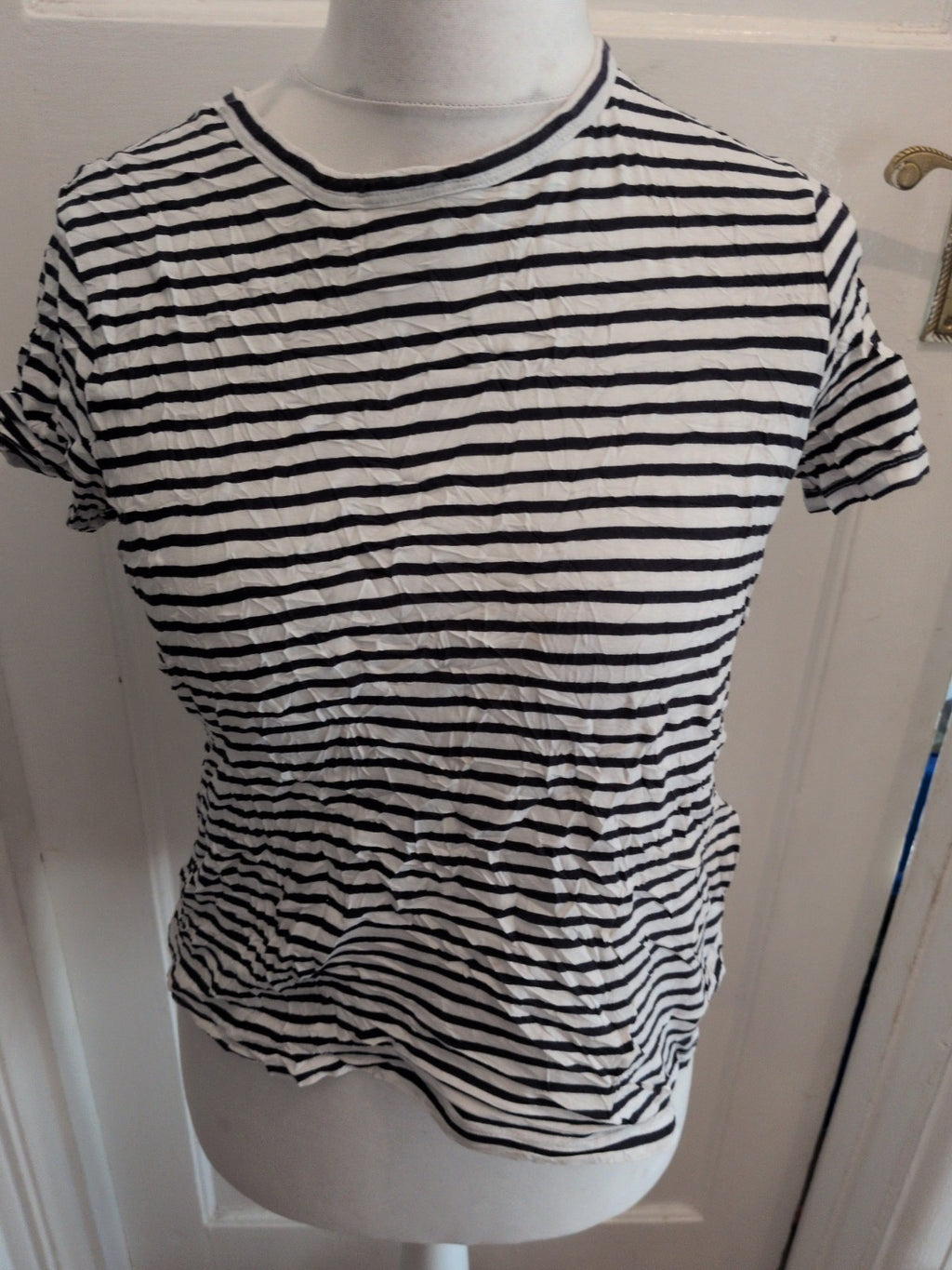 F&F 12 Navy Stripe Short Sleeve T-shirt