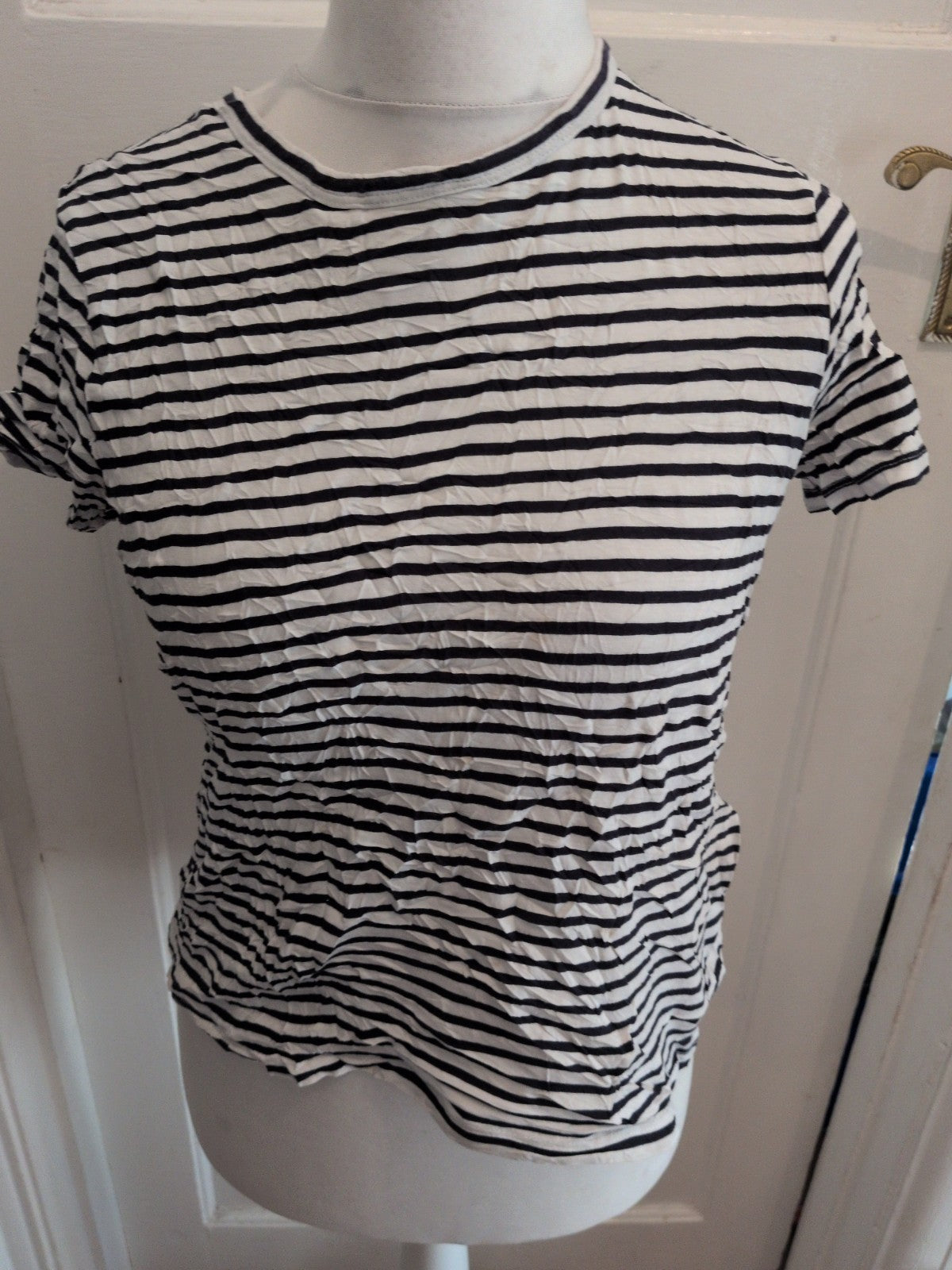 F&F 12 Navy Stripe Short Sleeve T-shirt
