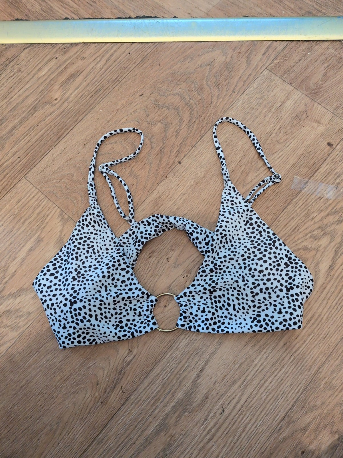 Medium Black And White Bikini Bra