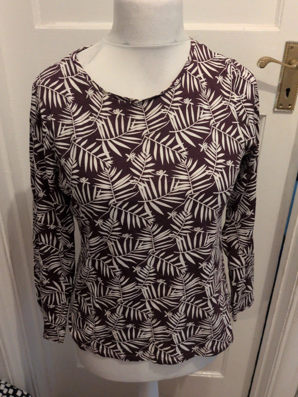 Pep&Co 16 Purple And White Floral Long Sleeve T-shirt