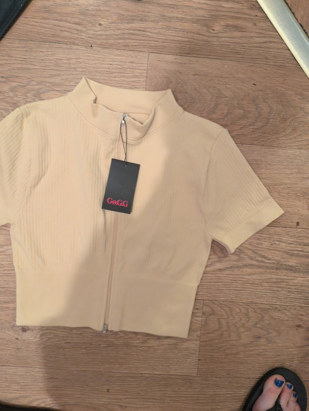 Brand New L/XL Beige Sports Suit Top