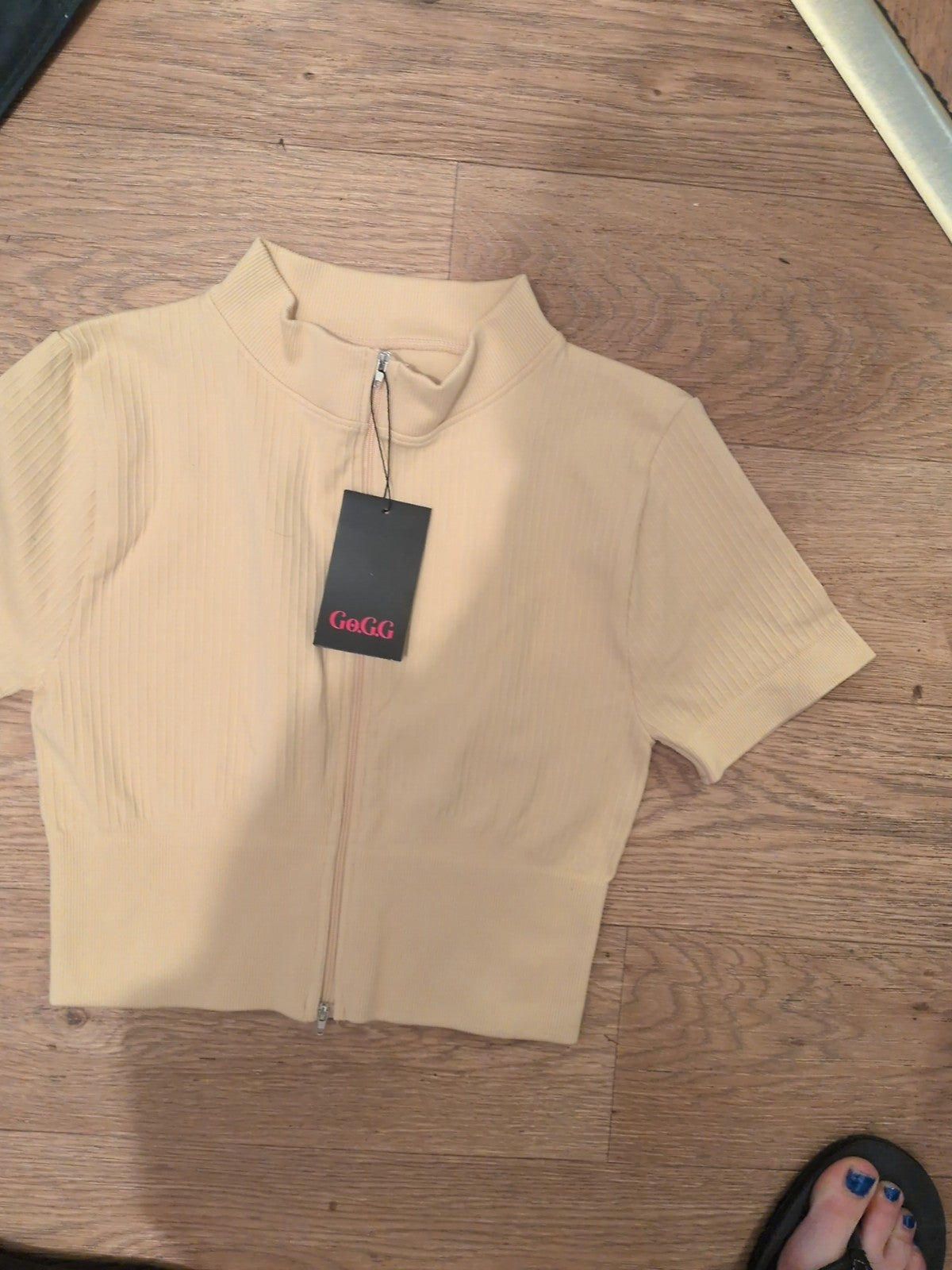Brand New L/XL Beige Sports Suit Top