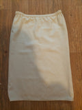 Ladies Size Euro 34 Cream Elasticated Pencil Skirt Lined