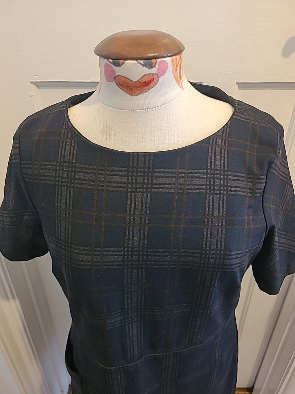 Ladies Next Size 14 Tarten Check Short Sleeved Dress