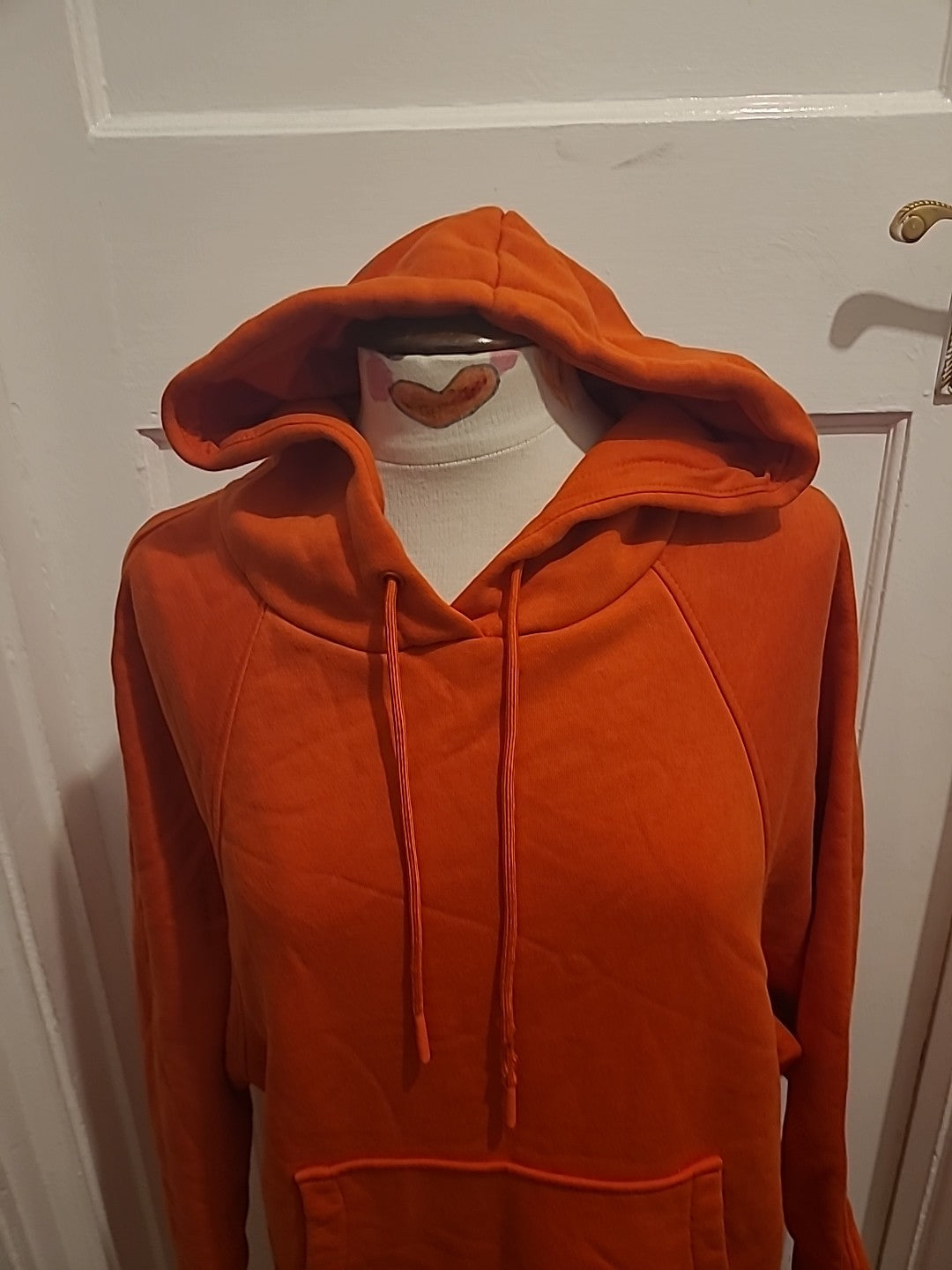 Mens H&M Size Medium(Looks Way Bigger) Orange Hoodie