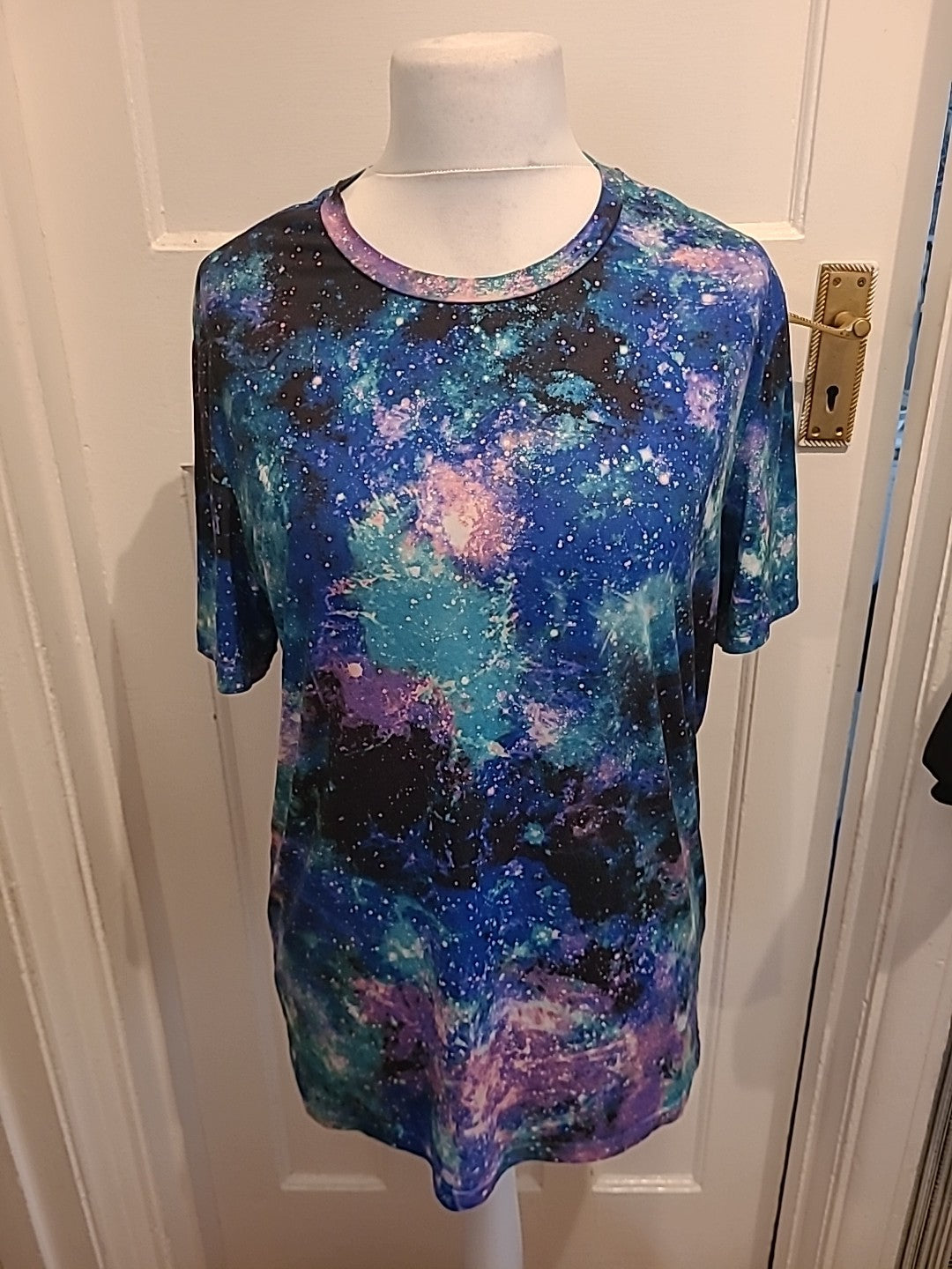 Mens Shein Size Small "Galaxy" Short Sleeved Tshirt