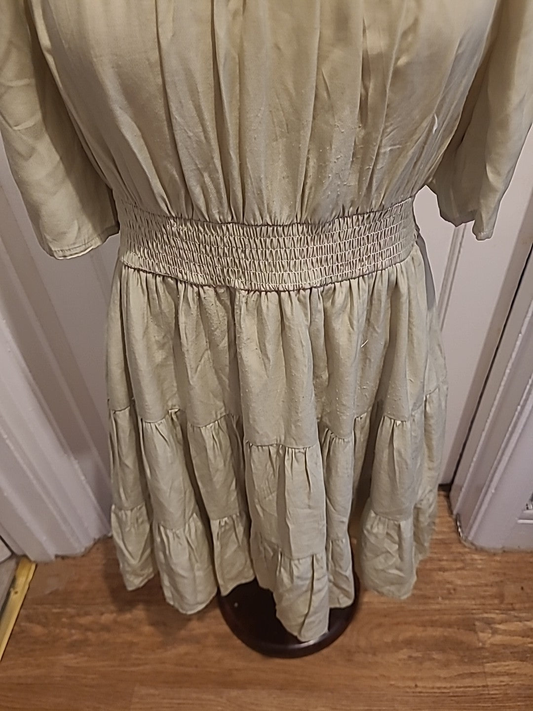 Ladies Shein Size XL Lime Lined Short Sleeved Dress