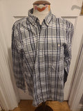 Mens Soviet Size XL Grey Check Long Sleeved Shirt
