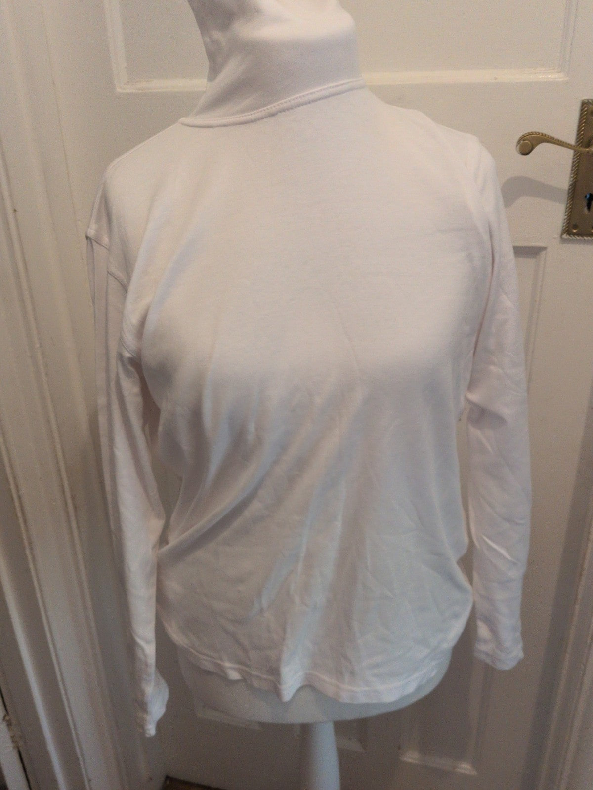 EWM 16 Approx High Neck White Blouse