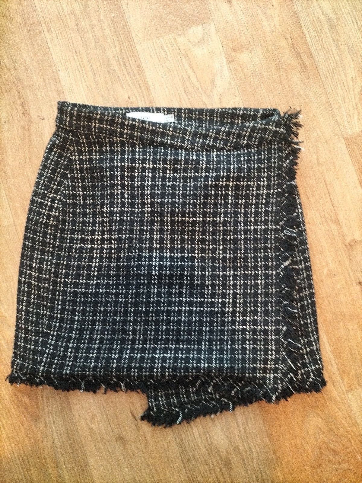 Ladies Ichi Size Euro 36 Black And Brown Wrap Skirt