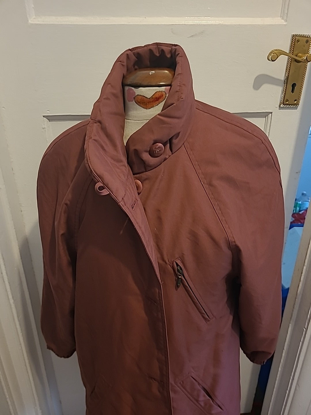 Ladies St Michael Size 8 Purple Lined Coat