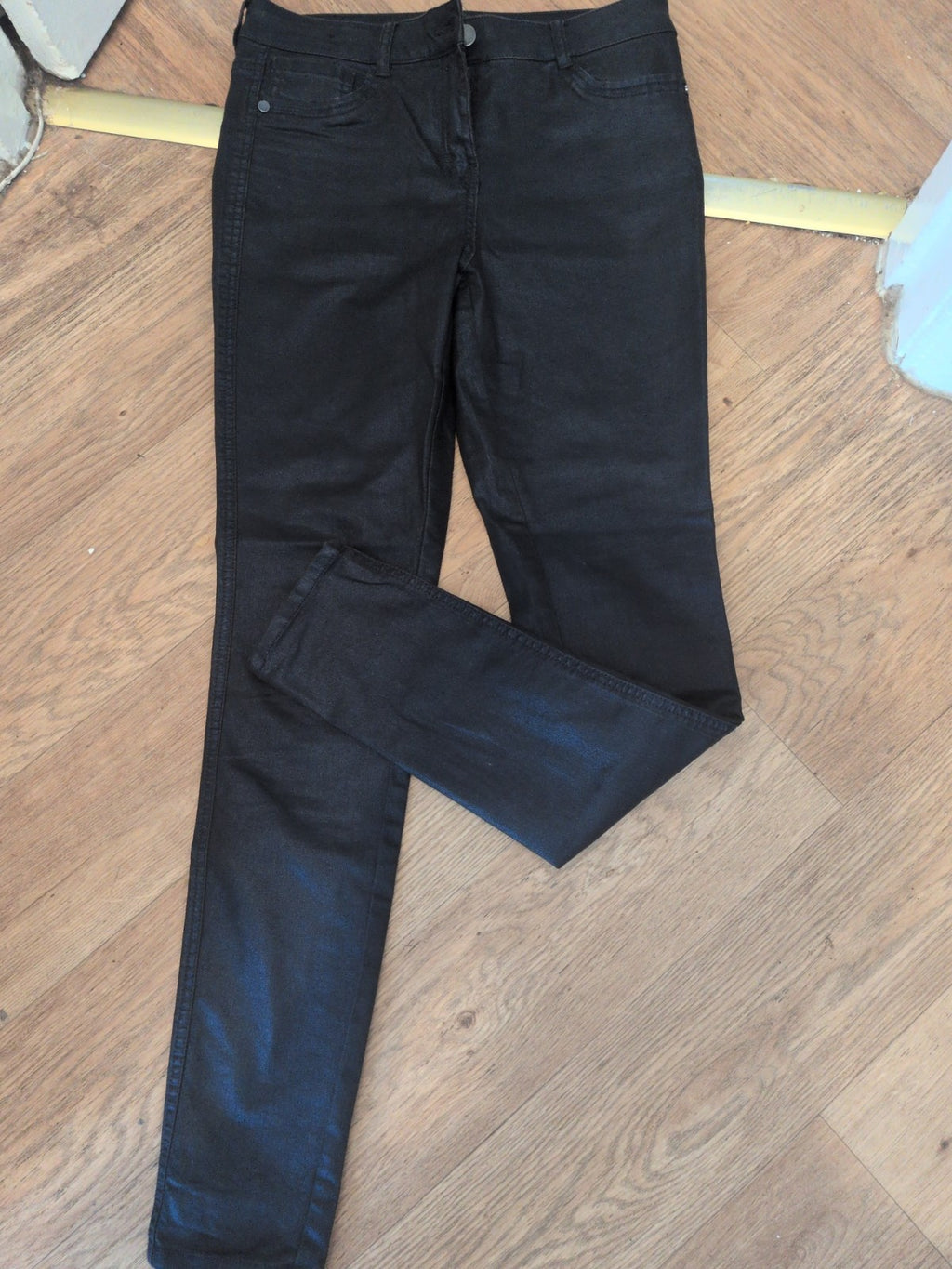 Ladies Next Size 12 Long Navy Shimmer Jegging