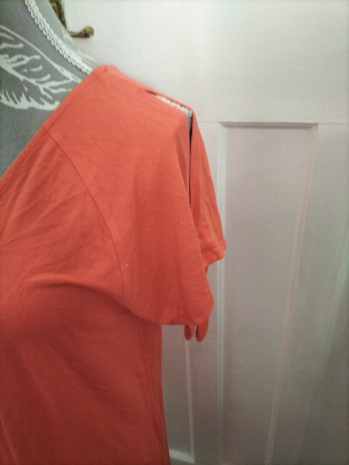 Ladies George 14 Orange Short Sleeve Blouse