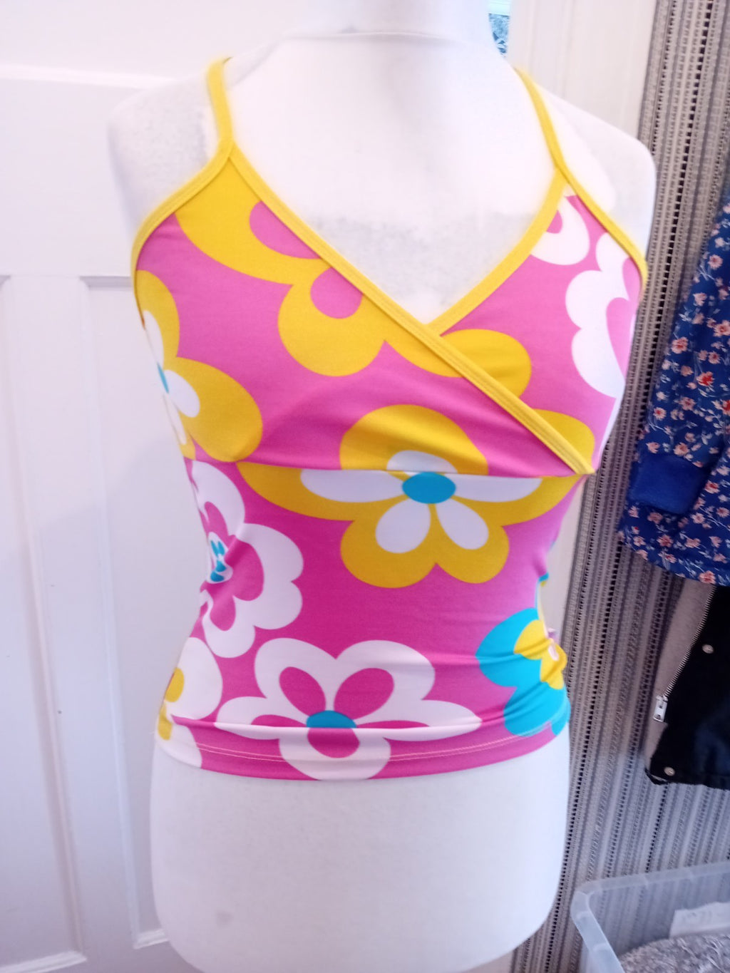 Danzza Large Multicoloured Floral Sleeveless Top