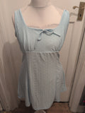 Ladies Shein Size XL Blue Patterned Sleeveless Knee Length Dress