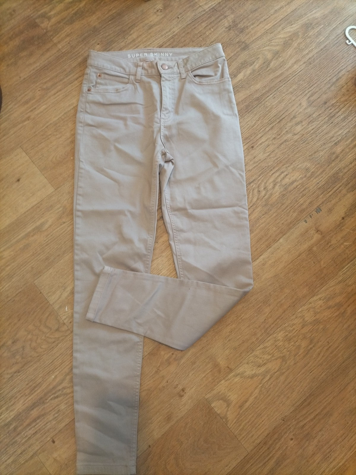 Ladies Marks And Spencer Size 8R Blush Pink Super Skinny Jeans