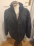 Mens Primark Size Small Black Long Sleeved Lined Coat